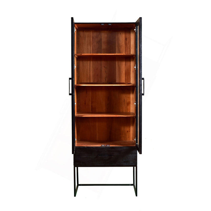 Versatile Rectangular Cabinet With Multiple Shelves For Efficient Storage