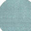 Tapis rond bleu / argent 8 po