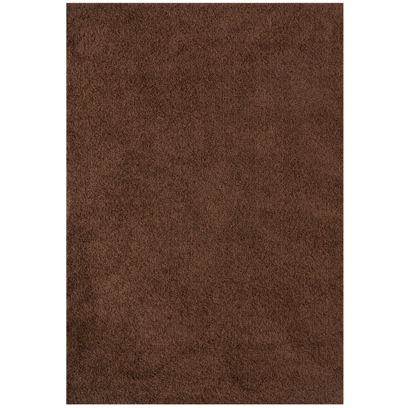Myshaggy Collection Rugs Solid Design in Brown, Rectangle 120 x 170 cm