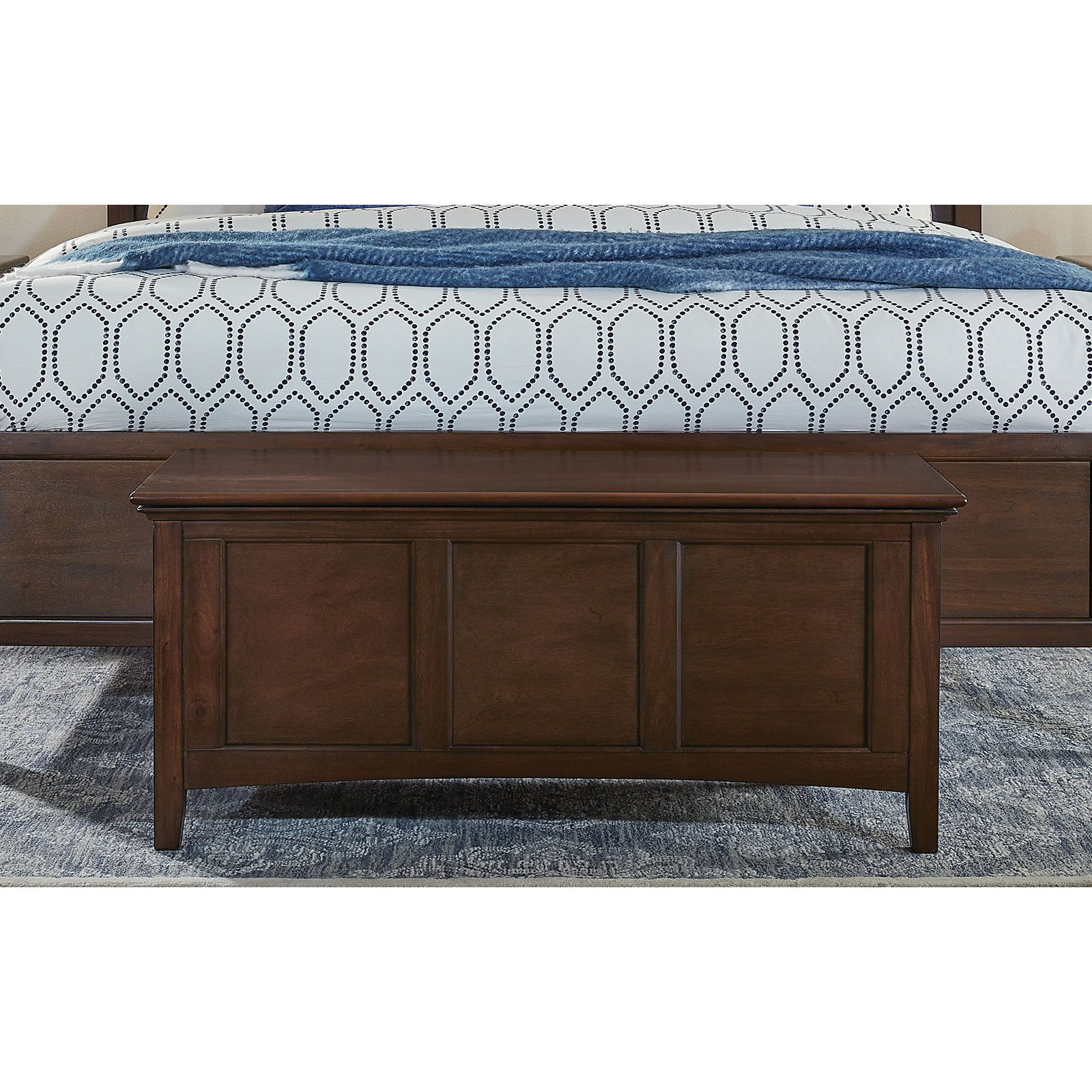 Melusina Solid Wood Blanket Chest , Cherry Brown