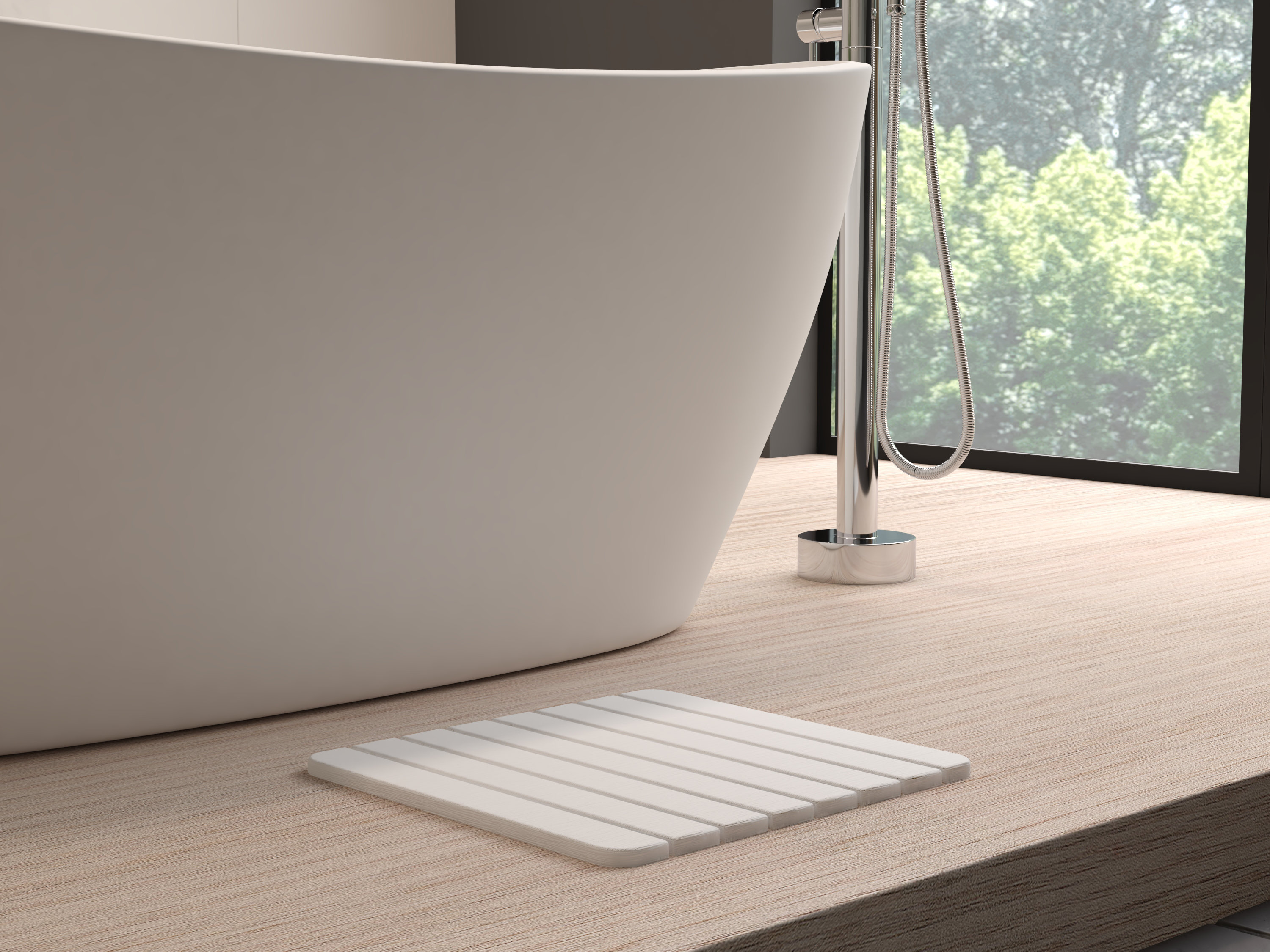 CastelloUSA Tapis pour salle de bain en pierre à séchage rapide Diatomite 16 x 12 po, petit et