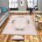 Stylish Woven Carpet, 4 x 6 Feet, 100% Polyester | Antibacterial, 3D Digital Printing, Non-Slip PVC Felt Dot Underside | Machine Washable, 0.4 in Pile Height, Perfect for Living Room & Bedroom Decor-1962086656