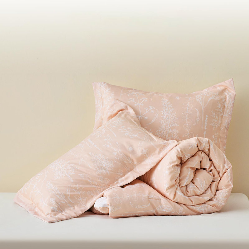Ensemble d'édredon pour lit double Dusty Rose