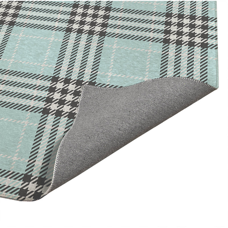 Tapis de bureau Christopher's, L 6 pi x L 4 pi, Bleu clair