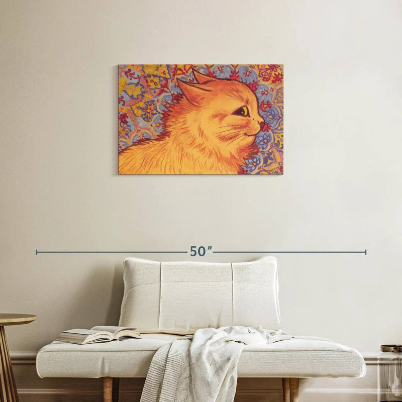 Cat Profile, 20" H x 30" W