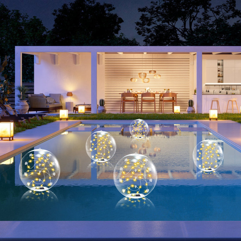 14in Solar Floating Pool Lights CE/FCC/UKCA Certified, 6