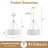 6 - Light Modern Shaded Drum Chandelier With Texture Glass-790342958