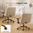 Chenille Upholstered Swivel Desk Chair with Flip-Up Arms, Adjustable Rolling Home Office Task Chair-1119199089-1119199092