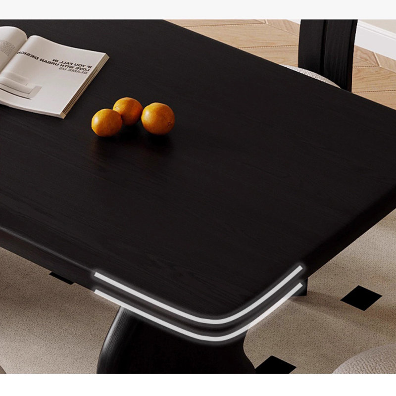 Sailesh American style solid wood dining table, 29.5"H x 78.7"L x 31.4"W
