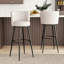 Bowne Upholstered Counter Stool with Metal Frame