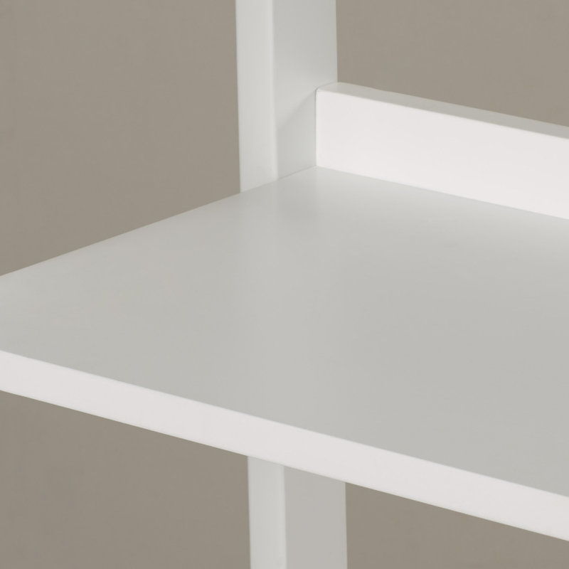 Bibliothèque étagère H 70,13 po x l 22,13 po Stiles, Blanc, H 70 po x l 38 po x P 15 po 
