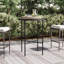 Lucier 32'' Glass Outdoor Bar Table
