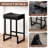 Upholstered Counter Stool with Metal Frame & Footrest, Backless Saddle Seat Counter Height Bar Stools-1702816487-1702816486-1702816480