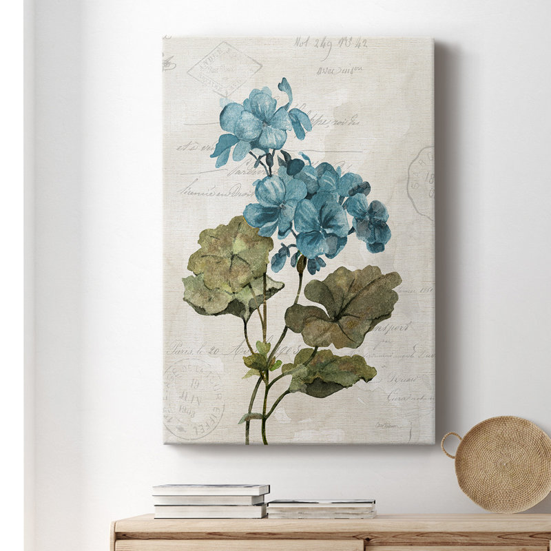 " Linen Geranium ", 18" H x 12" W x  1.5" D
