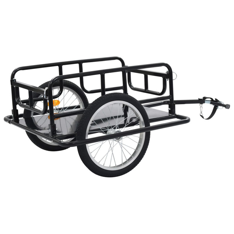 Bike Trailer 130x73x48,5 cm Steel Black