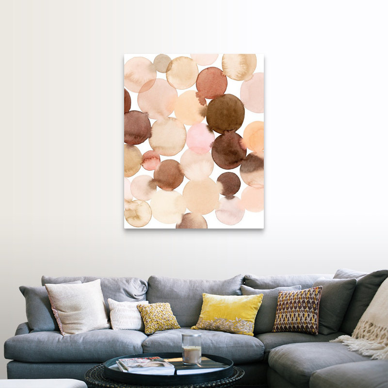 «Speckled Clay I» par Grace Popp - reproduction d'art sur toile, H 45 po x l 36 po x P 1,25 po, Toile tendue
