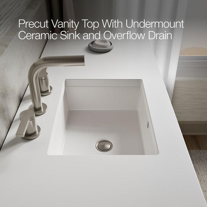 Seer 48.13" Single Bathroom Vanity Set, White