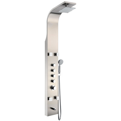 Echo 63 Shower Panel With Adjustable Shower Head