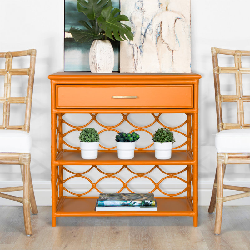 Manning End Table, Citrus Orange