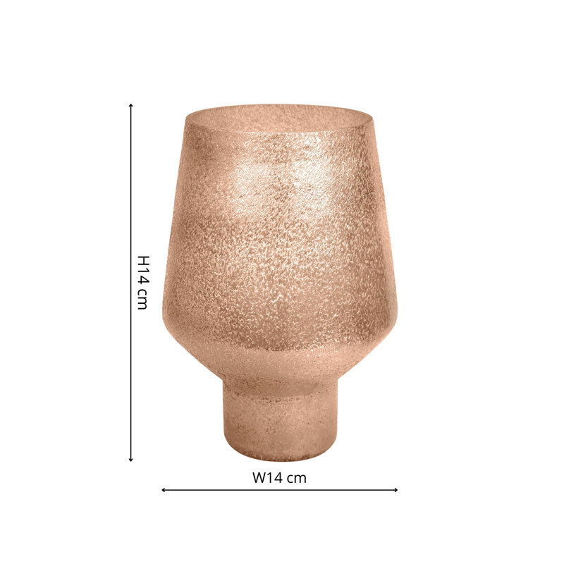 Opulent Tall Curved Metallic Vase Handmade Glass Table Vase, Gold