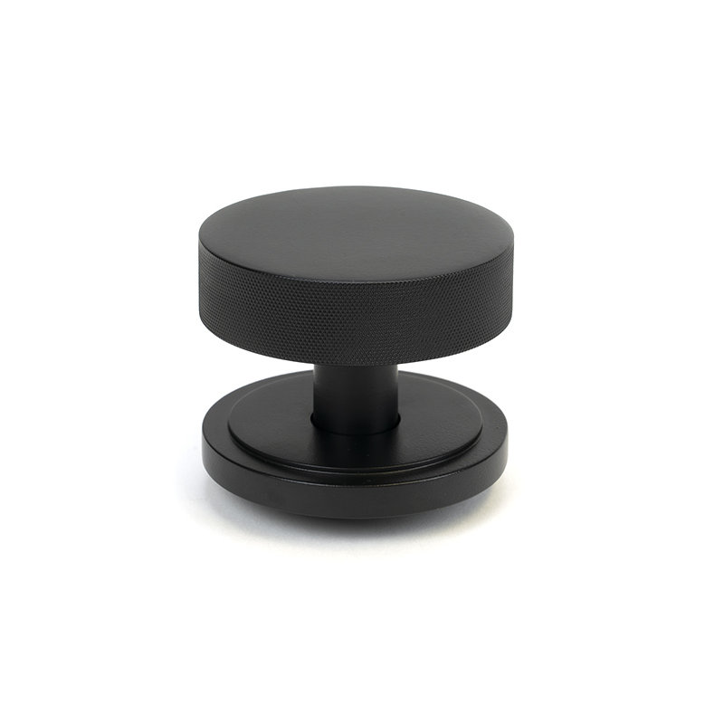 Brompton Single Dummy Door Knob, Matt Black