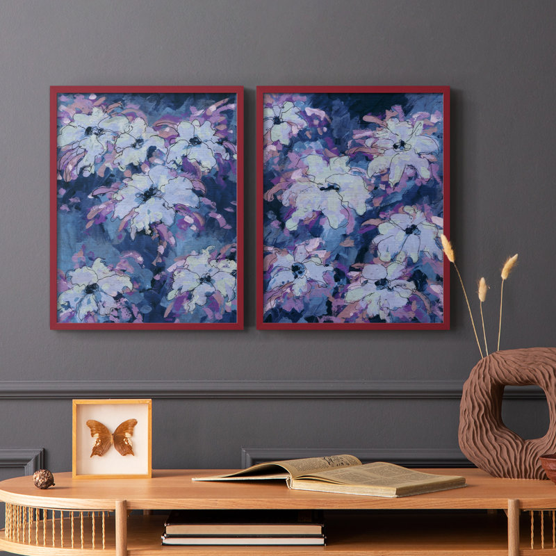 «Hidden Blooms I», reproduction encadrée de qualité supérieure - prête à être accrochée - aucun clou requis - aucun clou requis