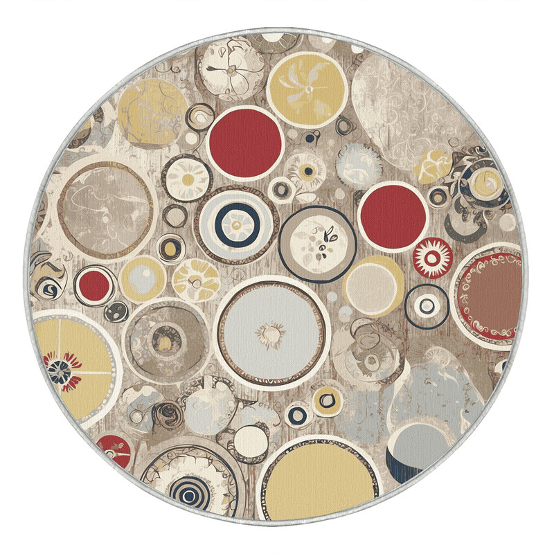 Snazzy Line Rug, Round 6'