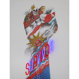 Peinture murale (néon à DEL) - Survivant