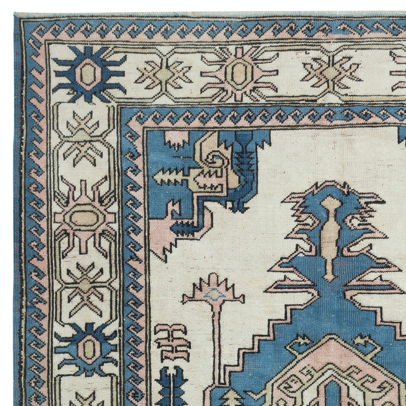 Tapis turc fait à la main unique en son genre. 100% laine