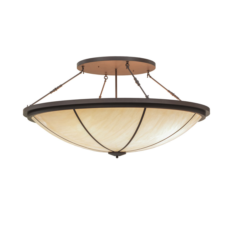 Plafonnier semi-encastré 8 lumières 72 "Commerce