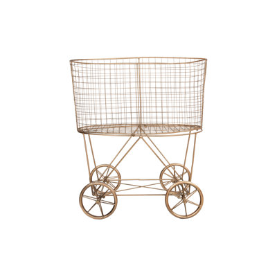 Metal Rolling Laundry Basket