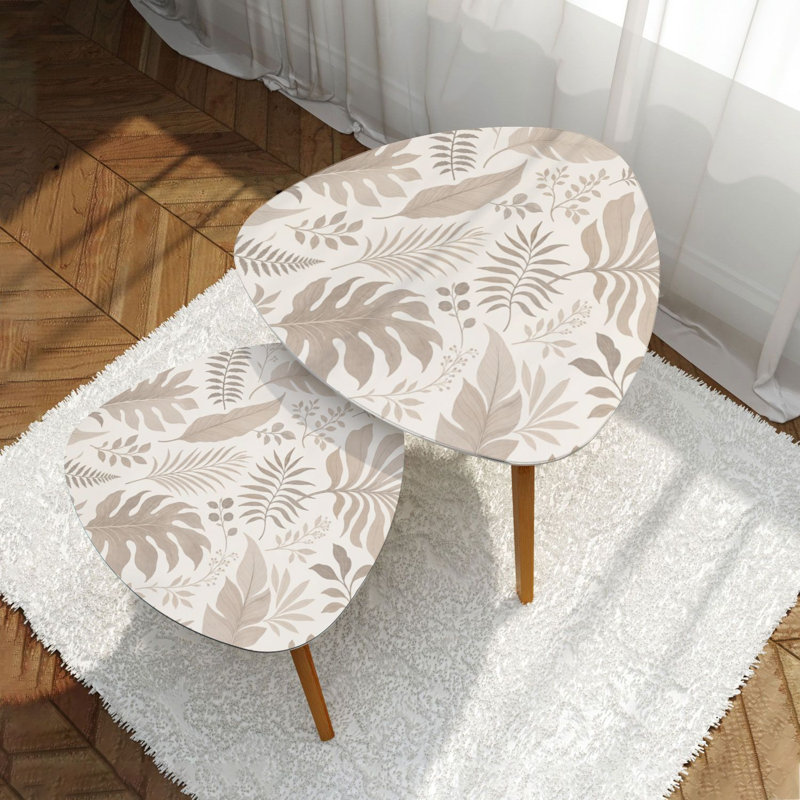 Ensemble de 2 tables gigognes Triangle Nesting