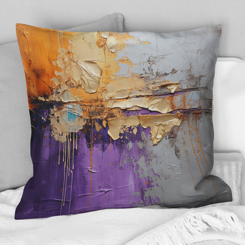 Coussin Collage Fusion III - Abstract Collages