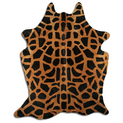 Giraffe Print Cowhide Rug
