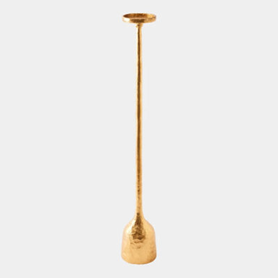 Forged Pillar Candle Holder-Gold Leaf-Lg