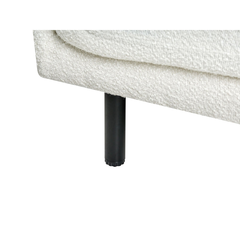 Sofa Suhayma Fabric, Off-White Boucle, 2, 76cm H x 180cm W x 84cm D