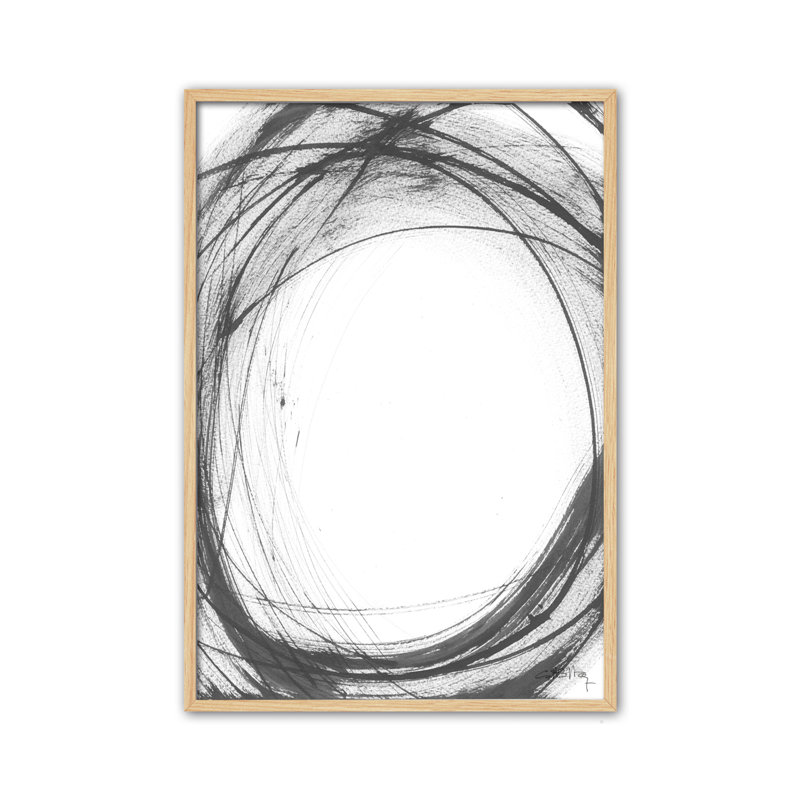 Ink IV by Marta Castet-Bellocq - Single Picture Frame Painting, 92cm H x 62cm W x 3cm D