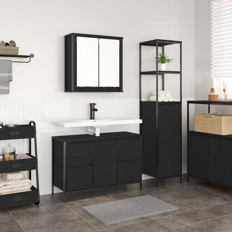 Bathroom Furniture Suite, Black