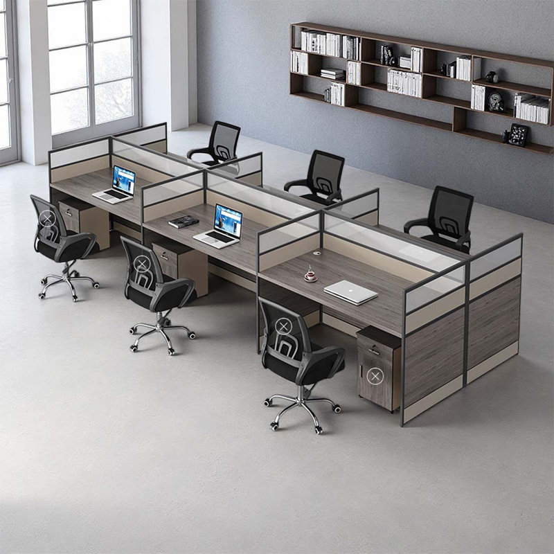 Bureau d'ordinateur, bureau, bureau pour 6 personnes