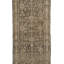 Tapis de couloir antique en laine noué à la main 3 pi 3 po x 14 pi taupe Malayer