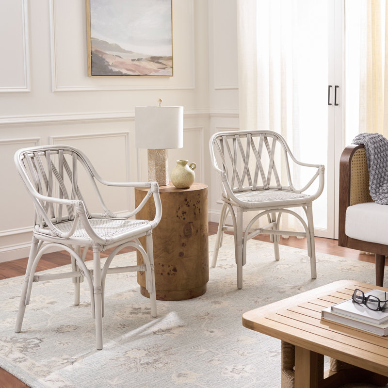 Fauteuil en rotin Serafima, Grey