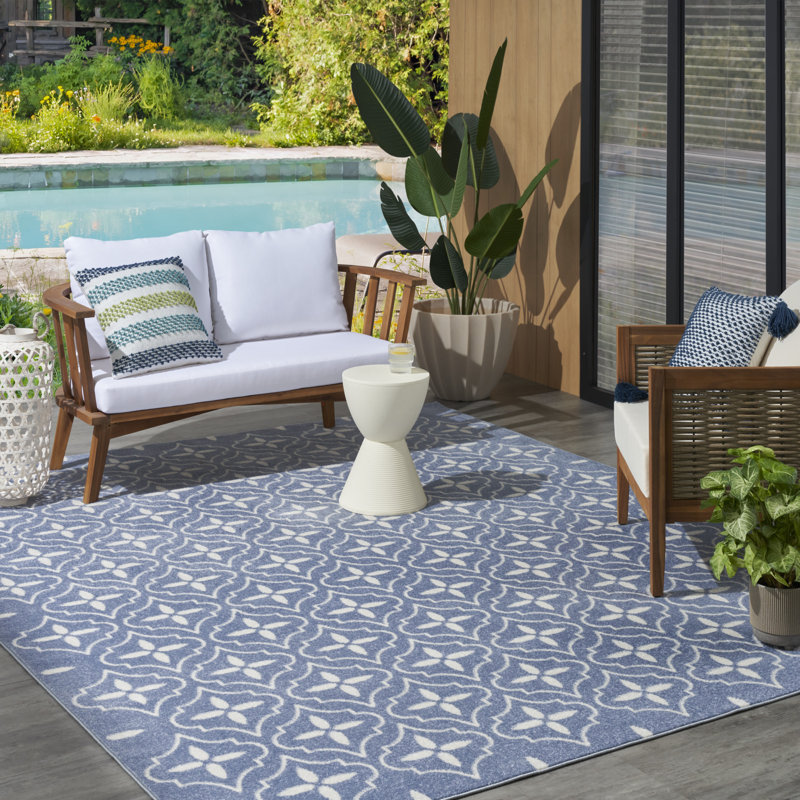 Tapis intérieur / extérieur rectangulaire Arisa, Rectangle 8 pi x 10 pi