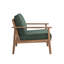 Fauteuil club en bois d'acacia massif Lyon-1042622355