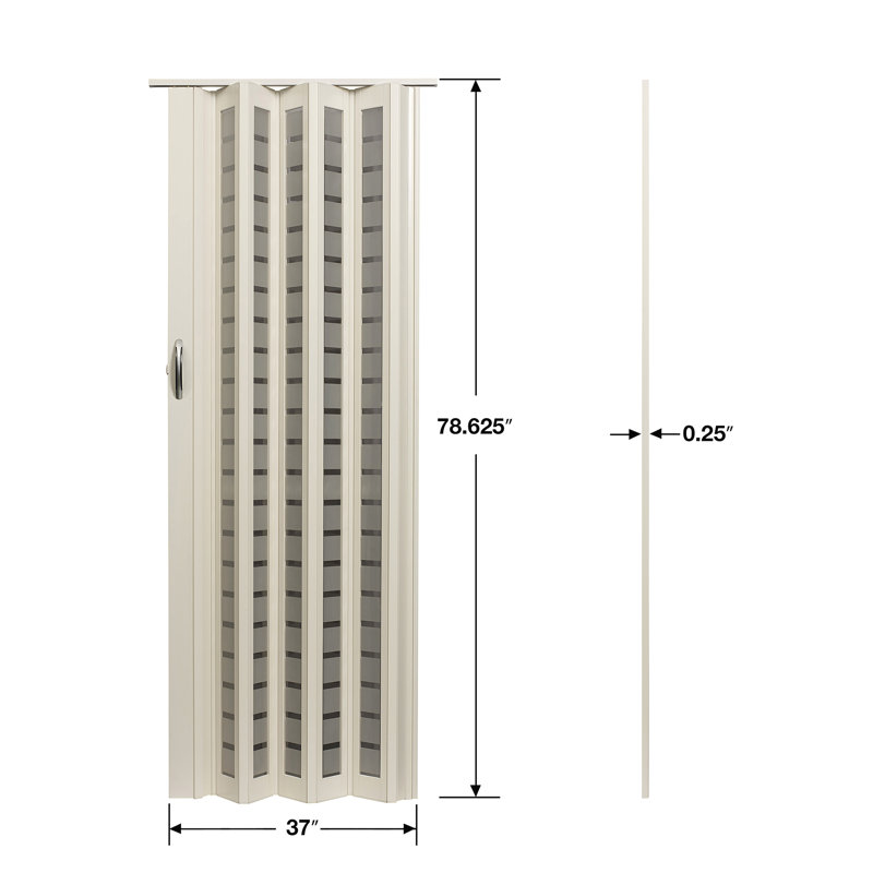 Porte accordéon Metro, Blanc