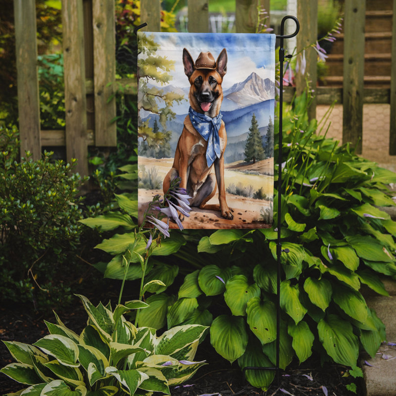 Drapeau Cowboy Welcome Garden, Malinois belge
