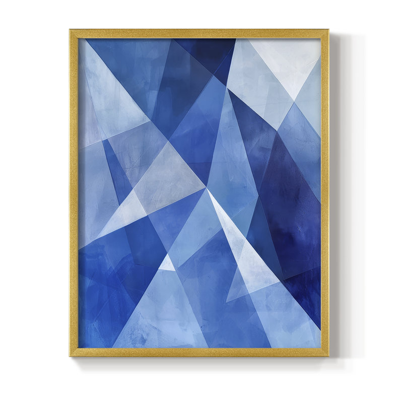Série ABSTRACT Lxxv - reproduction encadrée de qualité supérieure - prête à être accrochée - aucun clou requis, Or