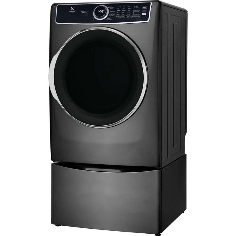 Electrolux Front Load Perfect Steam Electric Dryer With Balanced Dry And Instant Refresh 8.0 Cu. Ft., Titanium