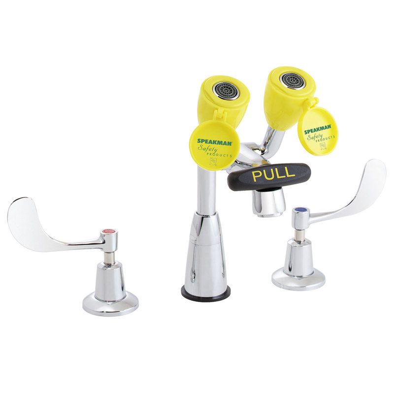 EyeSaver Speakman Eye Wash Station, Thermostatic Mixing Valve/Laminar Flow Outlet