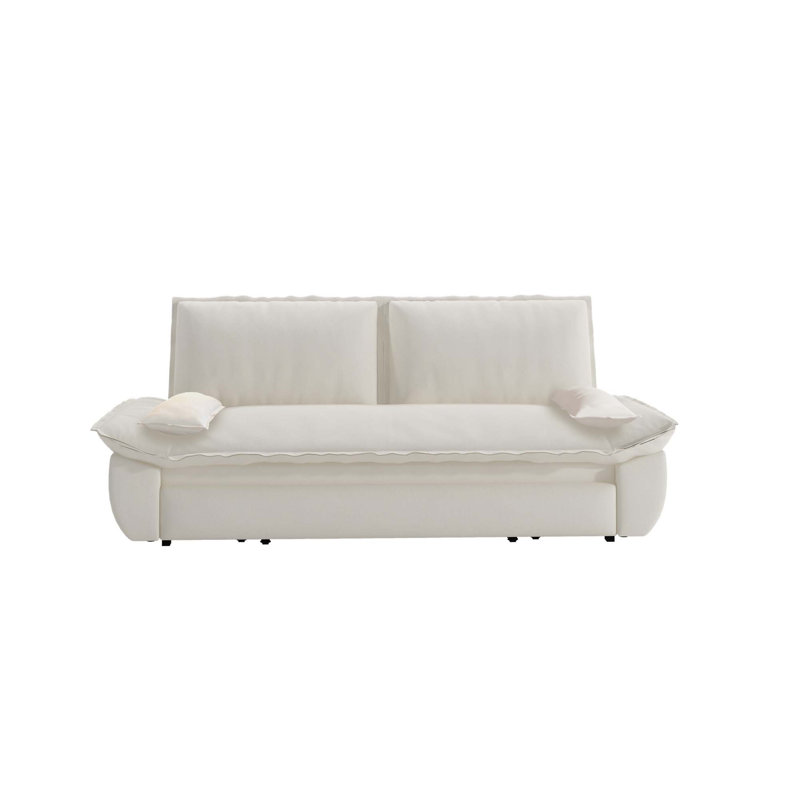 Canapé-lit escamotable, canapé-lit convertible 3-en-1, causeuse en velours multifonctionnelle