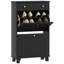 Armoire d'entrée avec 2 tiroirs rabattables pour 12 paires de chaussures-17878514